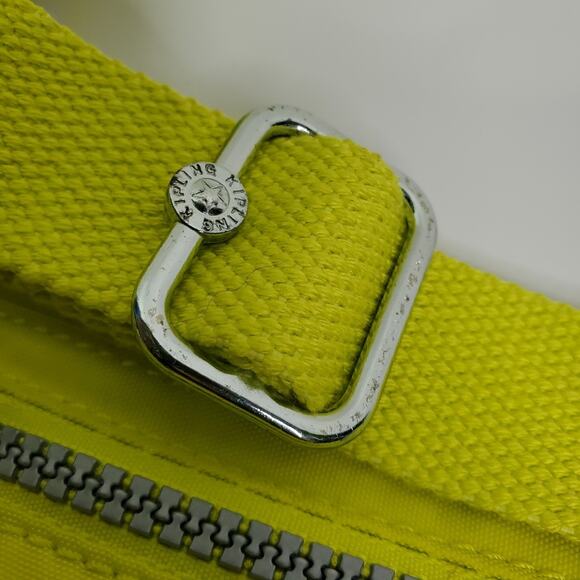 New Kipling Alvar Medium Yellow Women’s Crossbody Bag and Monkey Clip - Picture 7 of 11